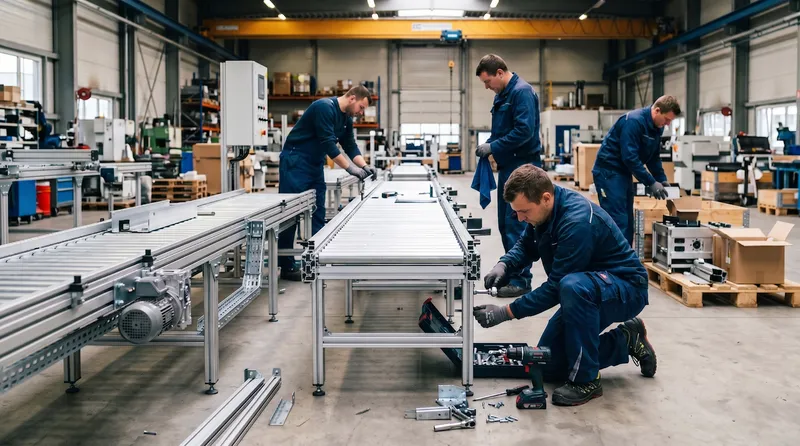 Industrial assembly in technical project operations