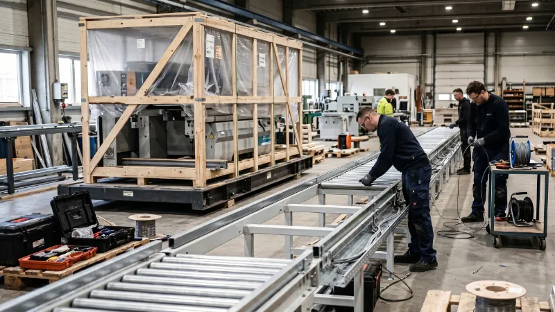 Industrial assembly for wood and paper plants