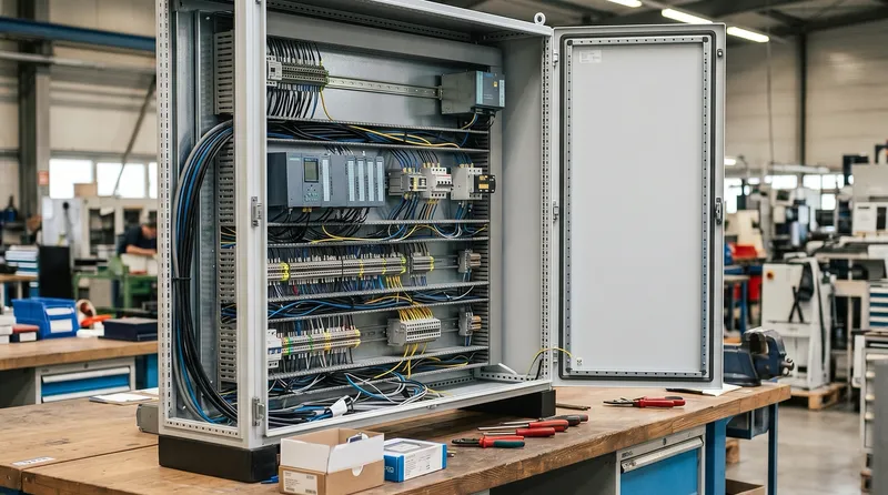 Control cabinet building in industrial project operations